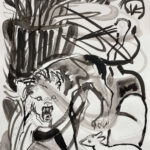Sylvia Pàsztor | Coucou | Tusche auf Papier